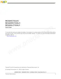 MCHRC705KJ1CPE Datasheet Pagina 3
