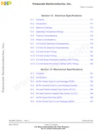 MCHSC705C8ACPE Datasheet Pagina 13