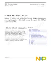 MKE14F512VLL16 Datasheet Cover