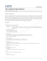 ML610Q435A-NNNTC0AGL Datenblatt Cover