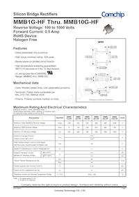 MMB8G-HF Datasheet Cover