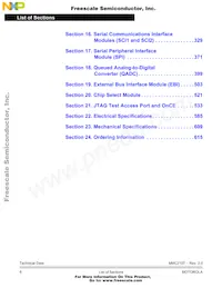 MMC2107CFCAF33 Datasheet Page 6