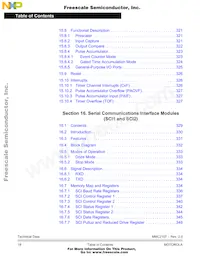 MMC2107CFCAF33 Datasheet Pagina 18