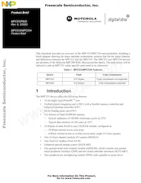 MPC534CZP40 Datenblatt Cover