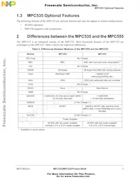 MPC535CVR40數據表 頁面 7