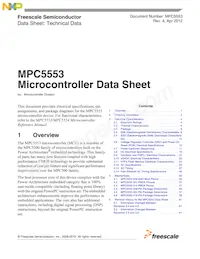 MPC5553MVR132數據表 封面