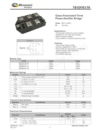 MSDM150-18 Datasheet Cover