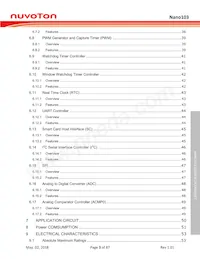 NANO103SD3AN數據表 頁面 3