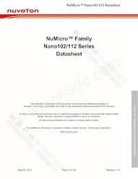 NANO112VC2AN Datasheet Copertura