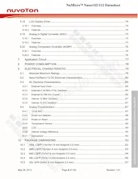 NANO112VC2AN數據表 頁面 4