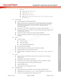 NANO120KE3BN Datasheet Page 17
