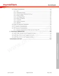 NUC029NAN Datasheet Page 5