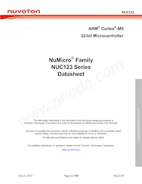 NUC123SC2AN1數據表 封面
