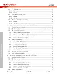 NUC123SC2AN1 Datasheet Page 4