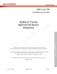 NUC125SC2AE Datasheet Copertura