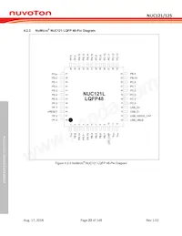 NUC125SC2AE Datasheet Pagina 22