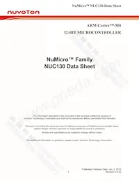NUC130VE3CN數據表 封面