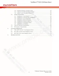 NUC130VE3CN數據表 頁面 4