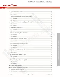 NUC131SD2AE Datasheet Page 3