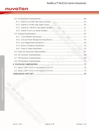 NUC131SD2AE Datasheet Page 4
