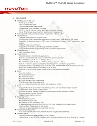 NUC131SD2AE Datasheet Page 8