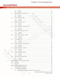 NUC140RE3CN Datasheet Page 3