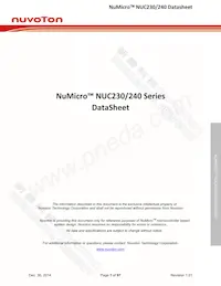NUC240SE3AE Datasheet Cover