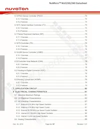 NUC240SE3AE Datasheet Page 4