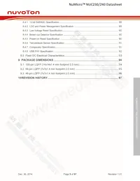NUC240SE3AE Datasheet Page 5