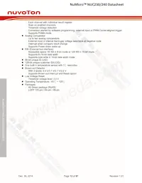 NUC240SE3AE Datasheet Page 12