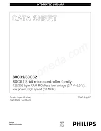 P80C32UFAA Datasheet Cover