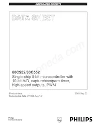 P80C552IBA/08 Datasheet Cover