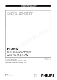 P80C592FFA/00 Datasheet Cover