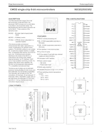 P80C652EBA/04 Datasheet Pagina 2