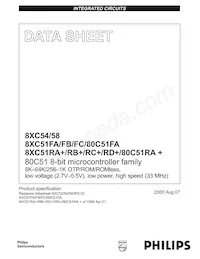 P87C51FB-4B Datasheet Cover