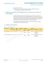 P87C51MB2BA/02 Datasheet Page 3