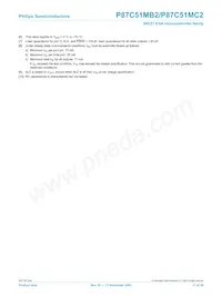 P87C51MB2BA/02 Datasheet Page 17
