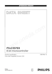 P87C557E8EFB/01 Datasheet Cover