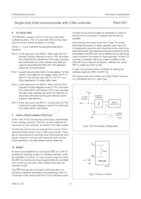 P87C591VFA/00 Datenblatt Seite 21