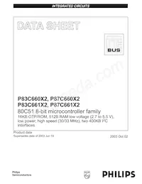 P87C661X2FA Datenblatt Cover