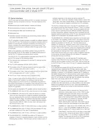 P87LPC761BN Datasheet Page 15