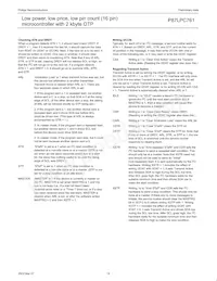 P87LPC761BN Datasheet Page 17