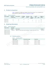 P89LPC914FDH Datasheet Page 3
