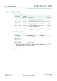 P89LPC915HDH Datasheet Page 3