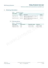 P89LPC931A1FDH Datasheet Page 3