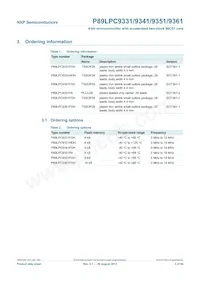 P89LPC9351FA Datasheet Page 3