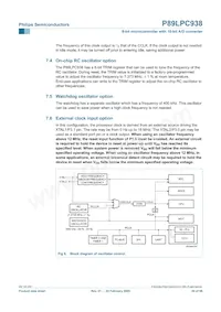 P89LPC938FHN Datasheet Pagina 20