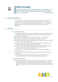 P89LPC9402FBD Datasheet Copertura