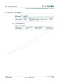 P89LPC9402FBD Datasheet Page 3