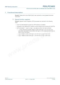 P89LPC9402FBD Datasheet Page 11